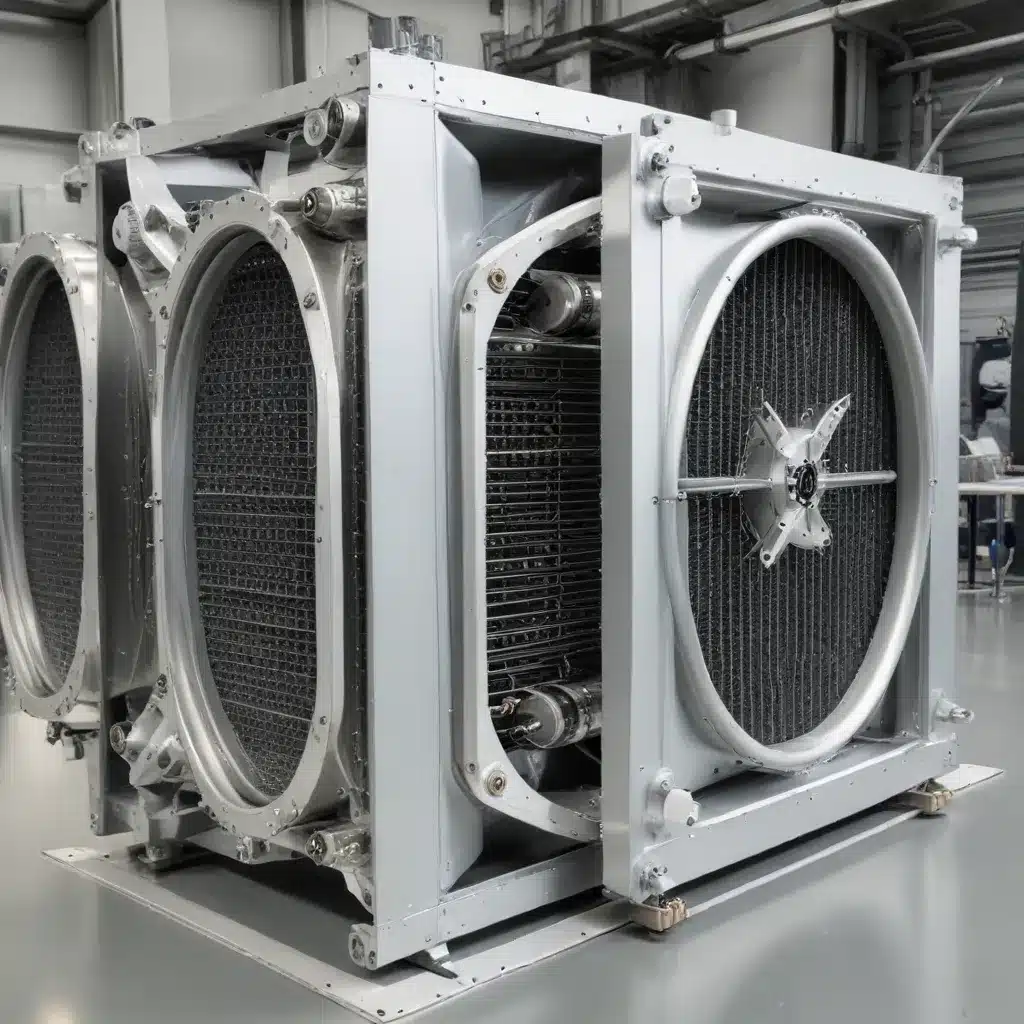 Lightweight and compact air-cooled heat exchangers for aerospace applications