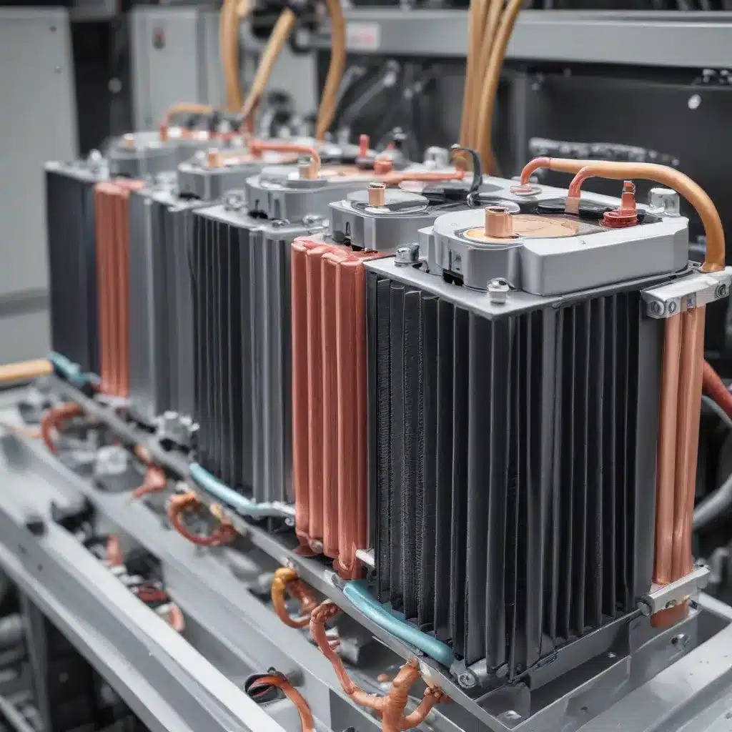 Thermal management of battery systems using air-cooled heat exchangers